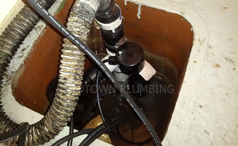 Sump pump installation or replacement