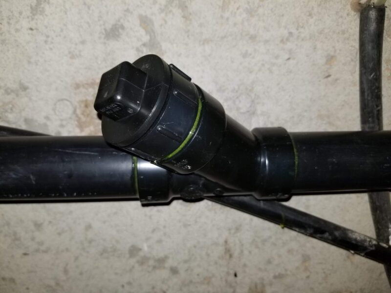 Kitchen Drain Clean-out installation